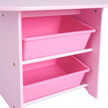 Load image into Gallery viewer, Kids Table and 2 Chairs Set with Storage Boxes

