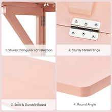 Load image into Gallery viewer, Space Saver Folding Wall-Mounted Drop-Leaf Table-Pink
