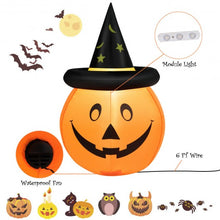 Load image into Gallery viewer, 4&#39; Halloween Inflatable Pumpkin Lantern with Hat
