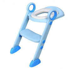Load image into Gallery viewer, Toddler Toilet Potty Training Seat with Non-Slip Ladder-Blue
