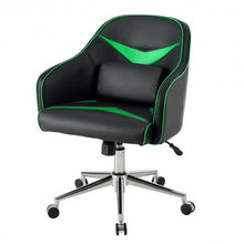 Load image into Gallery viewer, Office Chair Adjustable Height with Massage Lumbar Support-Green
