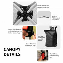 Load image into Gallery viewer, 8&#39; x 8&#39; Outdoor Pop Up Tent Canopy Camping Sun Shelter with Roller Bag-White
