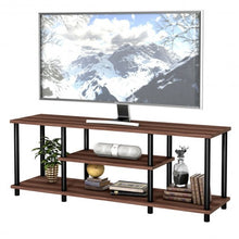 Load image into Gallery viewer, 3-Tier TV Stand Entertainment Media Center Console Shelf-Coffee
