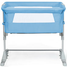 Load image into Gallery viewer, Travel Portable Baby Bed Side Sleeper  Bassinet Crib with Carrying Bag-Blue
