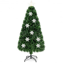 Load image into Gallery viewer, LED Optic Artificial Christmas Tree with Snowflakes-5&#39;
