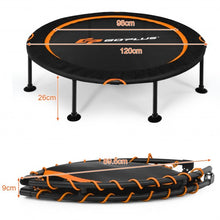 Load image into Gallery viewer, 47&quot; Folding Trampoline Fitness Exercise Rebound with Safety Pad Kids and Adults-Orange
