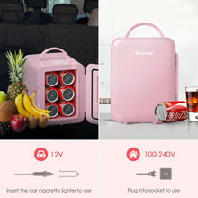 Load image into Gallery viewer, 4 Liter Mini Cooler Warmer Fridge Portable-Pink
