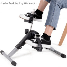 Load image into Gallery viewer, Folding Under Desk Indoor Pedal Exercise Bike for Arms Legs
