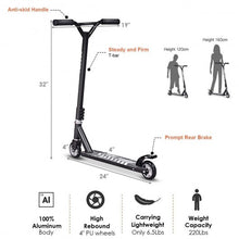 Load image into Gallery viewer, Lightweight Aluminum 2 Wheels Teenagers Freestyle Kick Scooter
