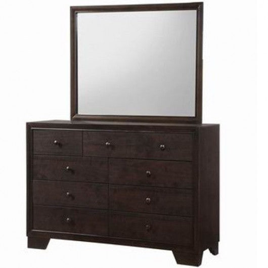 Home Luxury 9 Drawers Storage Dresser Mirror Cabinet Set