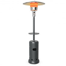 Load image into Gallery viewer, Outdoor Heater Propane Standing LP Gas Steel with Table &amp; Wheels-Gray
