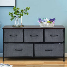 Load image into Gallery viewer, 5 Drawers Dorm Room Fabric Dresser Storage Display Organizer

