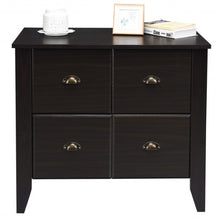 Load image into Gallery viewer, Multi-function Retro Lateral File Storage Cabinet with 2 Drawers
