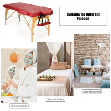 Load image into Gallery viewer, Portable Adjustable Facial Spa Bed  with Carry Case-Red
