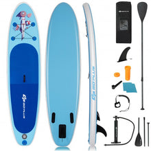 Load image into Gallery viewer, 10&#39; Inflatable Stand Up Paddle Board with Adjustable Paddle Pump
