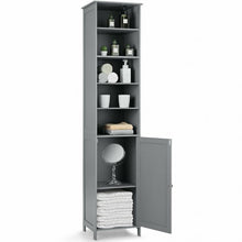 Load image into Gallery viewer, 72&#39;&#39; Free Standing Tall Floor Bathroom Storage Cabinet-Gray
