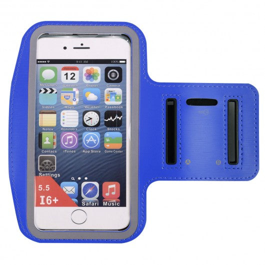 Sports Running Jogging Gym Armband Case Cover Holder foriPhone 6 Plus-Blue