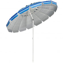 Load image into Gallery viewer, 8FT Portable Beach Umbrella with Sand Anchor and Tilt Mechanism for Garden and Patio-Navy
