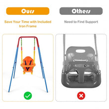 Load image into Gallery viewer, Toddler Swing Set High Back Seat with Swing Set
