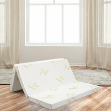 Load image into Gallery viewer, 4� Folding Foam Mattress Tri-fold Sofa Bed Mat-Queen Size
