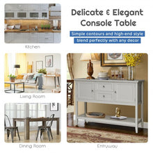 Load image into Gallery viewer, Wooden Sideboard Buffet Console Table  w/ Drawers and Storage-Gray
