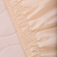Load image into Gallery viewer, Twin / Full Size Around Bed 14&quot; Elastic Wrap Ruffle Bed Skirt-Beige
