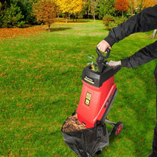 Load image into Gallery viewer, 15Amp Electric Wood Chipper Garden Shredder with Wheel
