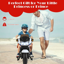 Load image into Gallery viewer, 12V Kids Ride On Motorcycle Electric Motor Bike-White
