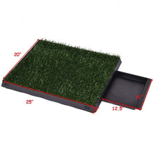 Load image into Gallery viewer, 25&quot; x 20&quot; Puppy Potty Training Toilet Turf Mat
