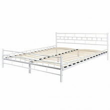 Load image into Gallery viewer, Queen Size Headboard Footboard Furniture Wood Slats Bed Frame-White
