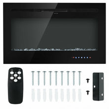 Load image into Gallery viewer, 36 &quot; Electric Wall Mounted Fireplace with Multicolor Flame

