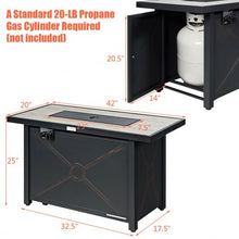 Load image into Gallery viewer, 42&quot; 60 000 Btu Rectangular Propane Gas Fire
