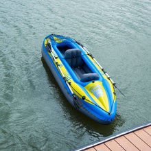 Load image into Gallery viewer, Goplus 2-Person Inflatable Canoe Boat Kayak Set with Oar and Hand Pump

