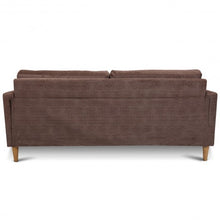 Load image into Gallery viewer, Upholstered Modern Fabric Love Seat Sofa-Coffee

