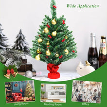 Load image into Gallery viewer, 2 Feet Artificial Battery Operated Christmas Tree with LED Lights
