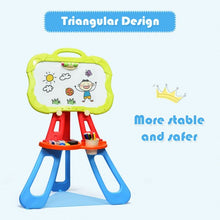 Load image into Gallery viewer, 4 in 1 Double Sided Magnetic Kids Art Easel-Blue
