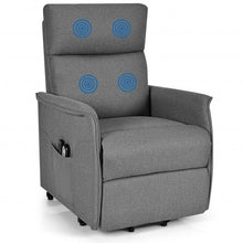 Load image into Gallery viewer, Electric Fabric Padded Power Lift Massage Chair Recliner Sofa-Gray
