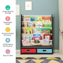 Load image into Gallery viewer, Kids Book and Toys Organizer Shelves-Coffee
