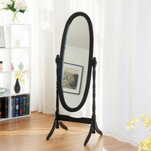 Load image into Gallery viewer, Swivel Full Length Ovel Mirror Free Standing Dressing-Black
