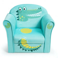 Load image into Gallery viewer, Kids Crocodile Armrest Upholstered Couch
