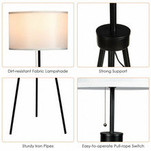 Load image into Gallery viewer, Modern Metal Tripod Floor Lamp with Chain Switch
