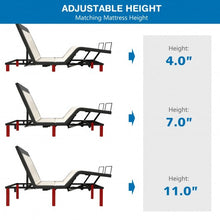 Load image into Gallery viewer, Queen Size Adjustable Bed Base Electric Bed Frame with Massage Modes
