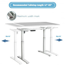 Load image into Gallery viewer, Adjustable Electric Stand Up Desk Frame-White
