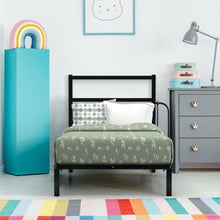 Load image into Gallery viewer, Twin/Full/Queen Size Metal Bed Platform Frame with Headboard-Twin Size
