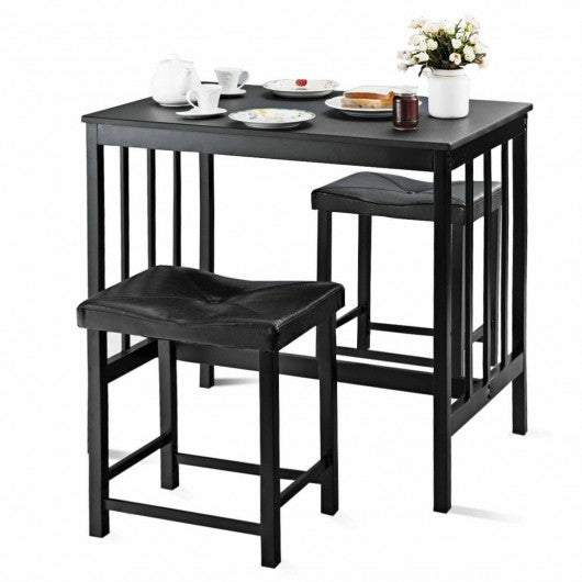 3 PCS Modern Counter Height Dining Set Table