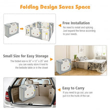 Load image into Gallery viewer, 14-Panel Foldable Baby Playpen Safety Yard with Storage Bag
