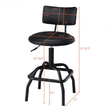 Load image into Gallery viewer, Adjustable Swivel Vintage PU Leather Bar Stool
