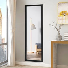 Load image into Gallery viewer, Wood Frame Full Length Hanging Mirror-Black
