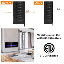 Load image into Gallery viewer, 50&quot; Electric Fireplace Recessed Ultra Thin Wall Mounted Heater
