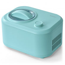 Load image into Gallery viewer, 1.1 QT Ice Cream Maker Automatic Frozen Dessert Machine with Spoon-Green
